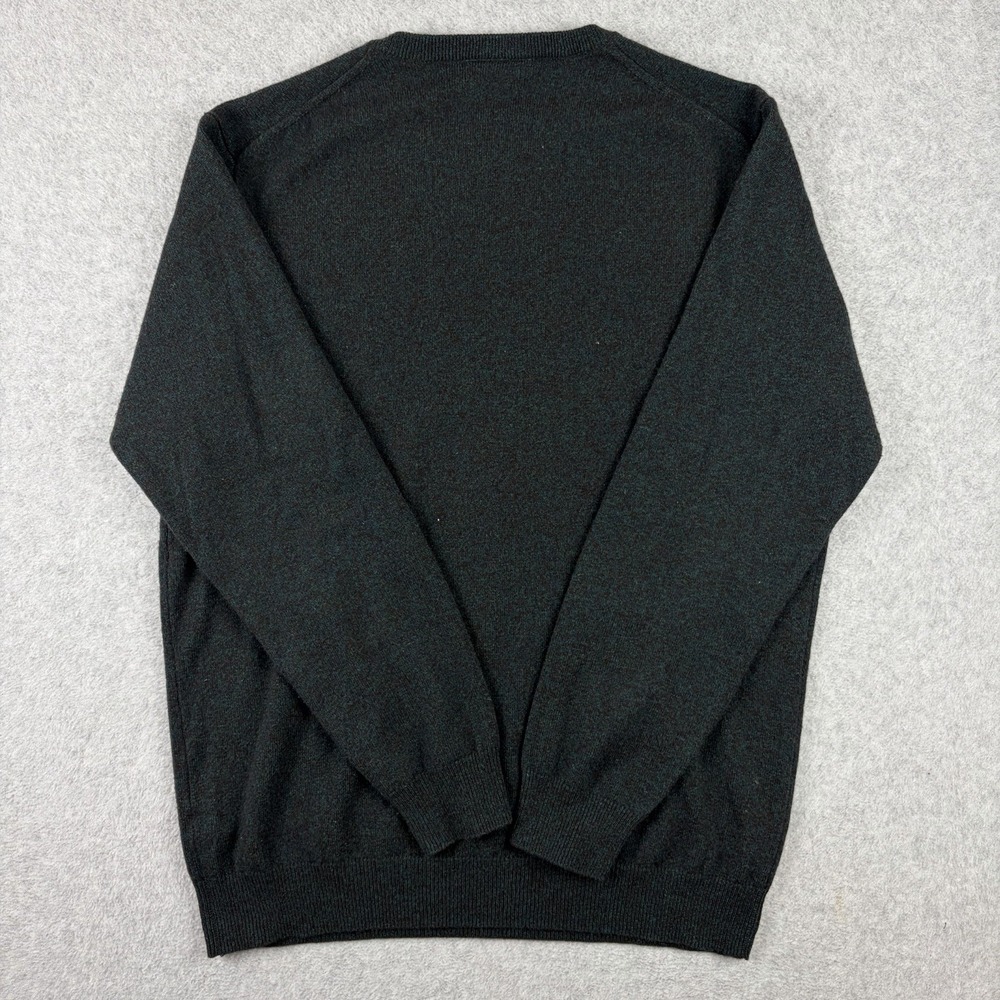Rodd & Gunn Sweater Mens XL Teal Black Marled Optim Merino Wool Cashmere Knit - Picture 7 of 9